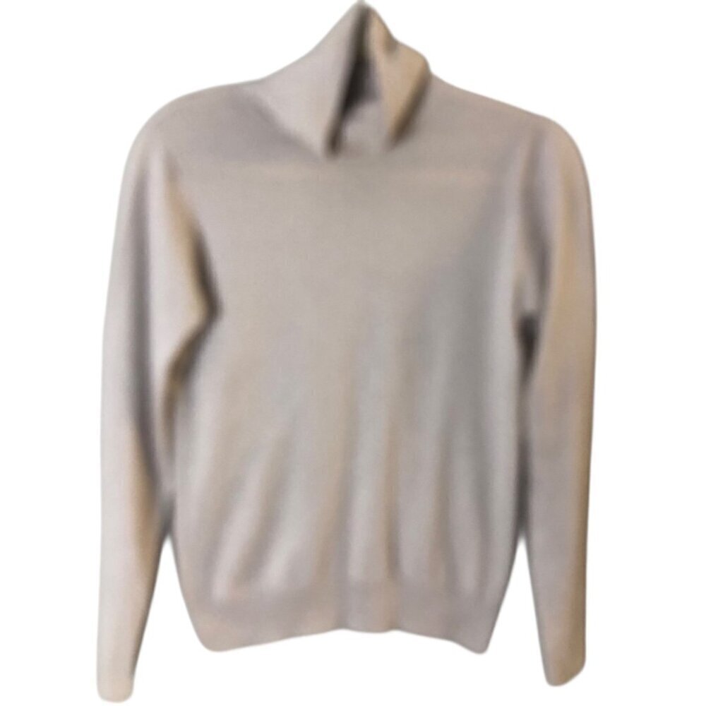WYSE London Remi Wool Sweater Women's size S Beige Silver Metallic High Neck